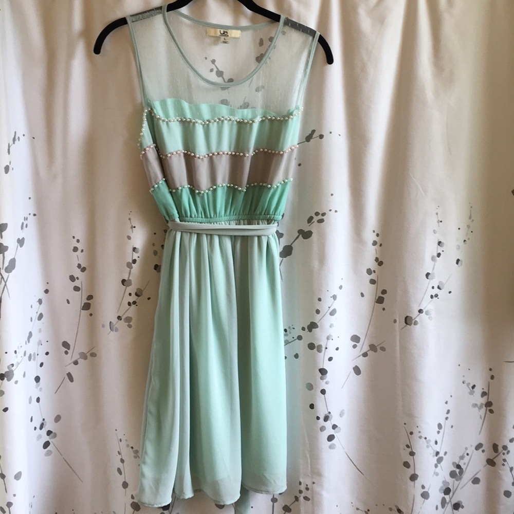 Ya Mint and Pearl Dress